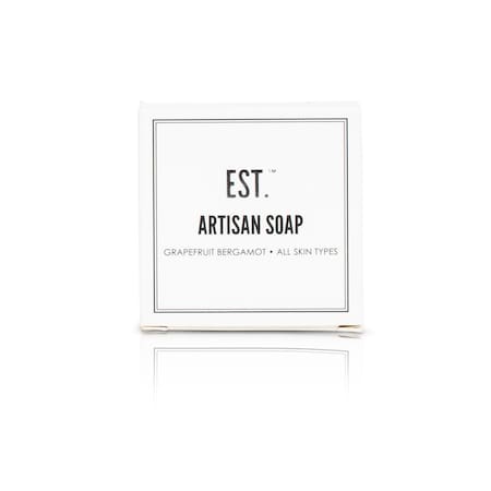 Est EST Artisan Soap, 30gm, Square Bar, Boxed, Grapefruit-Bergamot, PK 288 HA-EST-005
